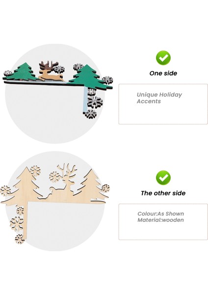 Noel Kapısı Toppers Dekor, Üst Kapı Çerçeve Köşe Işaret Süslemeleri, Ev Dekoru Için Ev Çerçevesi Dekoru Süsleme J (Yurt Dışından) fırsatları