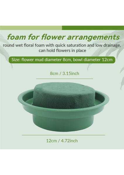 5 Paket Diy Çiçek Aranjman Kiti Yeşil Yuvarlak Islak Çiçek Köpük Kase, Düğün Koridor Çiçekleri, Parti Dekorasyonu (Yurt Dışından) fırsatları