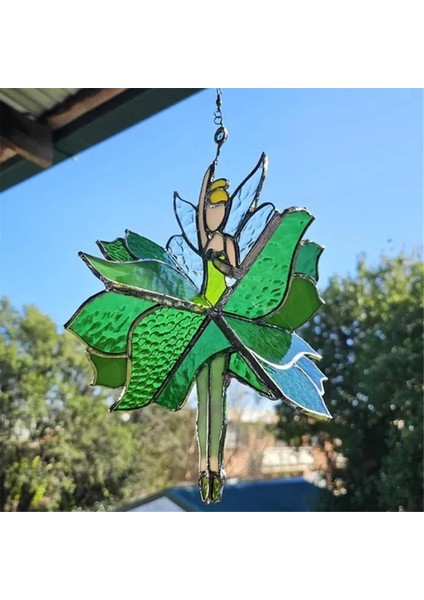 Dans Eden Bayan Vitray Spinner Açık Havada Asılı Dekor Dekorasyonları Dekoratif Rüzgar Spinner Ouddoor Kelebek C (Yurt Dışından) fiyatları