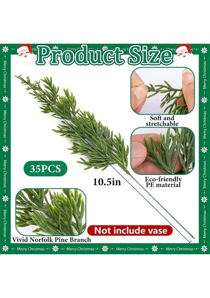 45PCS Dekorasyonlar Yapay Çam Şubeleri Holly Meyveleri Kırmızı Berry Noel Ağacı Çelenkleri Hediye Yeşillik (Yurt Dışından) indirimleri