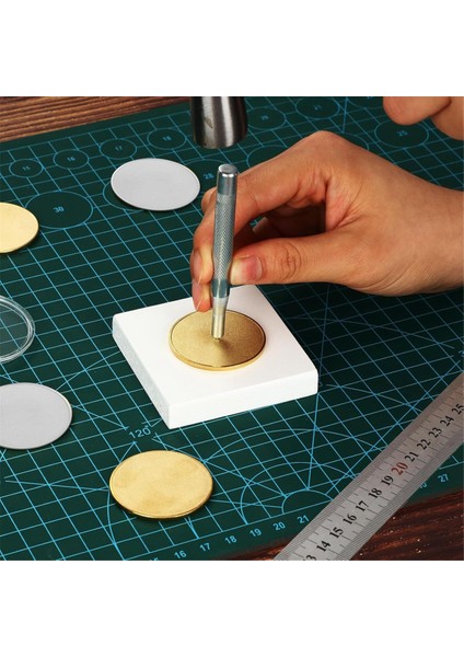 Akrilik Koruma Kutusu Lazer Gravür Edilebilir Desen (Altın+Gümüş) ile 20 Adet Boş Para Dişli (Yurt Dışından) fırsatları