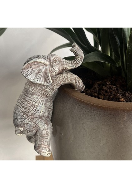 Fil Asılı Saksı Büyüleyici Balkon ve Bahçe Dekoru, Sevimli Hayvan Heykeli, Fil Sevenler Için Ideal Hediye (Yurt Dışından) fırsatları