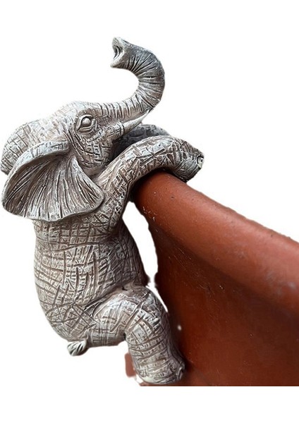 Fil Asılı Saksı Büyüleyici Balkon ve Bahçe Dekoru, Sevimli Hayvan Heykeli, Fil Sevenler Için Ideal Hediye (Yurt Dışından) indirimleri