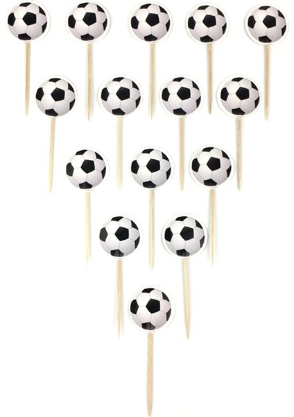 Futbol Teması Kürdan, Kek Dekorasyonu, Mutlu Yıllar Partisi Dekorasyonu, Meyve Tatlı Kek Kürdan Bayrağı (Yurt Dışından) modelleri