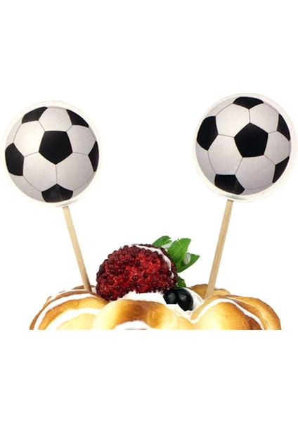 Futbol Teması Kürdan, Kek Dekorasyonu, Mutlu Yıllar Partisi Dekorasyonu, Meyve Tatlı Kek Kürdan Bayrağı (Yurt Dışından) fırsatları