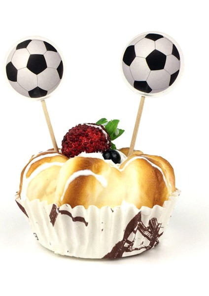 Futbol Teması Kürdan, Kek Dekorasyonu, Mutlu Yıllar Partisi Dekorasyonu, Meyve Tatlı Kek Kürdan Bayrağı (Yurt Dışından) indirimleri