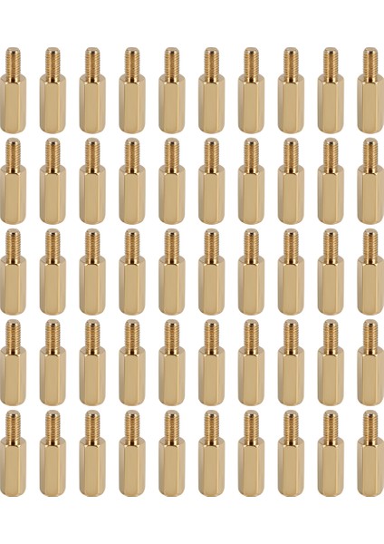 50 Pcs M3 Erkek x M3 Dişi 11MM Uzunluğunda Pirinç Vidalı Iplik Pcb Stand-Off (Yurt Dışından)