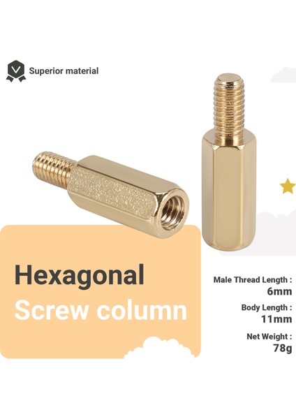 50 Pcs M3 Erkek x M3 Dişi 11MM Uzunluğunda Pirinç Vidalı Iplik Pcb Stand-Off (Yurt Dışından) indirimleri