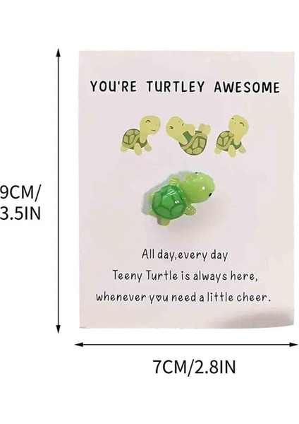 El Yapımı Duygusal Destek, Sen Turtley Harika, Kaplumbağa Motivasyon Hediyesi, Sevimli Mini Yeşil Kaplumbağa Dekorasyonu (Yurt Dışından) modelleri