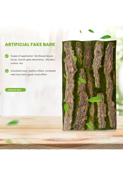 Yapay Kabuk Dekorasyonu Gerçek Kurutulmuş Çam Ağacı Kabuğu Dıy Festivali Için Yapay Yosun ile Ev Parti Duvar Süslemesi (Yurt Dışından) fiyatları