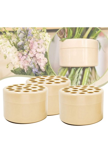 3 Pcs Spiral Ikebana Kök Tutucu, Vazo Için Yeniden Kullanılabilir Çiçek Şebekesi, Çiçekler Için Bloom Şişkin (Sarı) (Yurt Dışından) indirimleri