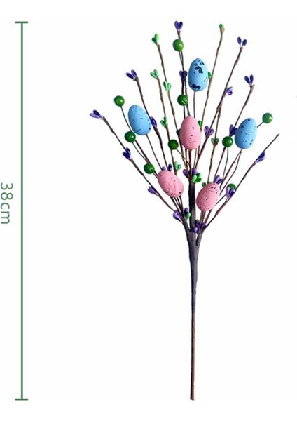 Pastel Paskalya Yumurtaları ve Çilek ile Yapay Paskalya Sprey Vine- Dekoratif Bahar Çiçek Kökleri- Easter Yumurta Şubeleri C (Yurt Dışından) fiyatları
