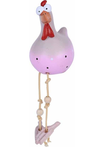 Reçine Horoz Açık Heykelleri Komik, Su Geçirmez ve Uygun Avlu, Bahçe, Balkon Dekorasyon Pembe Solmaz (Yurt Dışından)