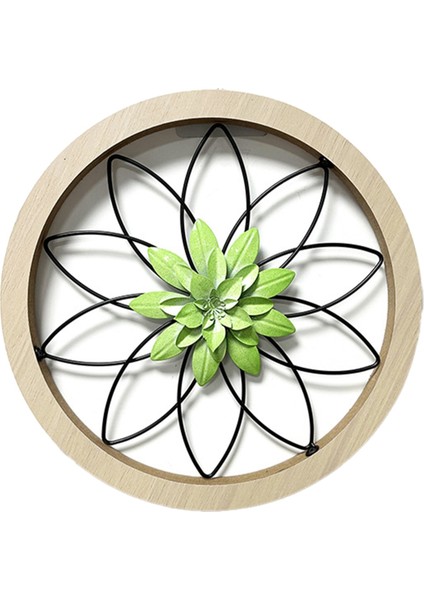 1pcs Ultra Kalınlıkta Rustik Duvar Dekoru, Ahşap Çerçeve Demir Çiçek Çiftlik Evi, Açık Hava Için Asılı Dekorasyon, Yatak Odası Yeşili (Yurt Dışından)