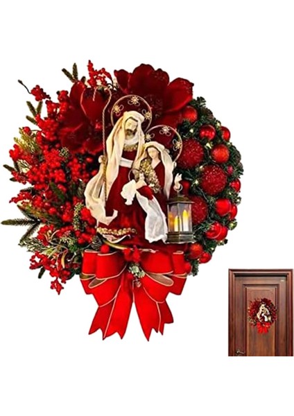 Noel Çelenk, Yay Çelengi, Ön Kapı, Duvar, Bahçe, Yatak Odası Için Mevsimsel Süs Christma Dekorasyonu (Yurt Dışından) fiyatları