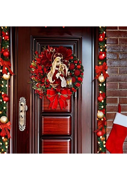 Noel Çelenk, Yay Çelengi, Ön Kapı, Duvar, Bahçe, Yatak Odası Için Mevsimsel Süs Christma Dekorasyonu (Yurt Dışından) fırsatları