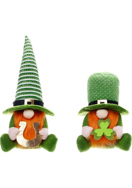 St Patricks Günü Dekorasyonları - St Patricks Günü Dekor Gnome Peluş Yeşil Irlanda Leprechaun Bebek Leprechaun Heykelcik (Yurt Dışından)