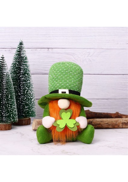 St Patricks Günü Dekorasyonları - St Patricks Günü Dekor Gnome Peluş Yeşil Irlanda Leprechaun Bebek Leprechaun Heykelcik (Yurt Dışından) indirimleri