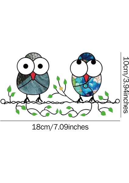 Sevimli Çizgi Film Thwo Baykuş Kolye Renkli Baykuş Kolye Ev Bahçe Dekorasyon Kapısı Asılı Dekorasyonlar, Bir (Yurt Dışından) indirimleri