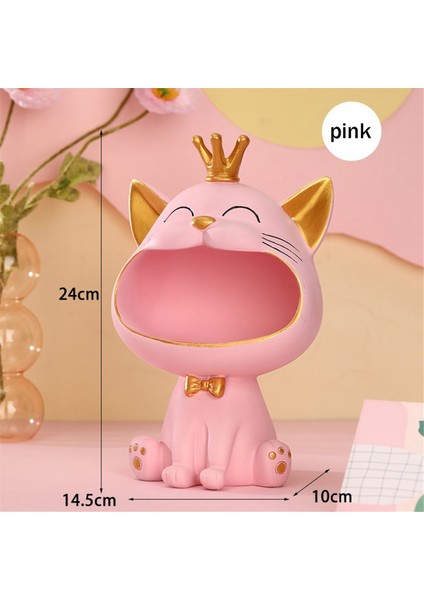 Giriş Kedileri Heykel Anahtar Kase Giriş Yolu Masa Depolama Kasesi Tepsisi Büyük Ağız Kedileri Saklama Kutusu Heykeli Kediler Organizatör-A (Yurt Dışından) fırsatları