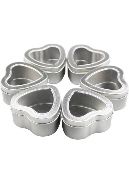 15PCS Kalp Şekleli Metal Teneke Kutular Kapaklı Şeker Kutuları Kalp Boş Teneke Bisküvi Şekerler Sevgililer Günü Için Kavanoz (Yurt Dışından) fırsatları