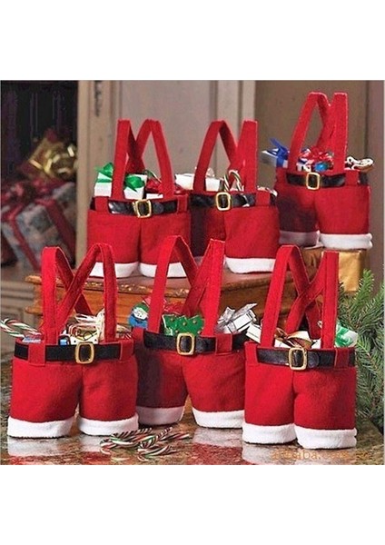 Hediye Çantası, Santa Pantolon, Noel Şeker Çantası, Taşınabilir Noel Şeker Çantası, Şeker Konteyneri S (Yurt Dışından) fırsatları