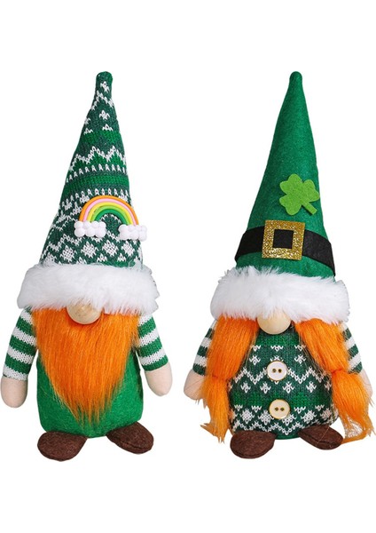 St Patricks Günü Gnomes 2 St Patrick Günü Hediyeleri, Yüzsüz Yaşlılar Irlanda Festival Asılı Süsleme Süs (Yurt Dışından)