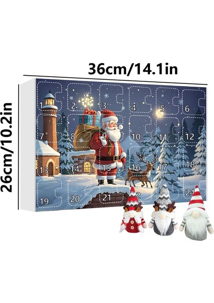 2024 Noel Gnome Adventcalendar, 2024 Koleksiyon Gnome Peluş Bebek Oyuncaklı Noel Geri Sayım Takvimi (Yurt Dışından) modelleri