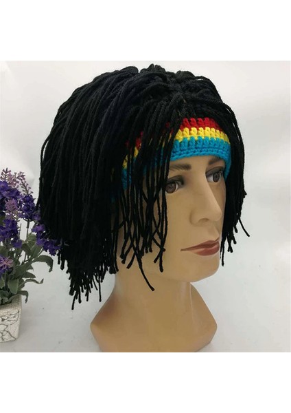 B Wıg Beanie Erkekler Hip Hop Kapakları El Yapımı Taş Kış Kış Sıcak Şapka Gorro Cadılar Bayramı Noel Günü Hediyeleri Komik Parti Peruk (Yurt Dışından) fiyatları