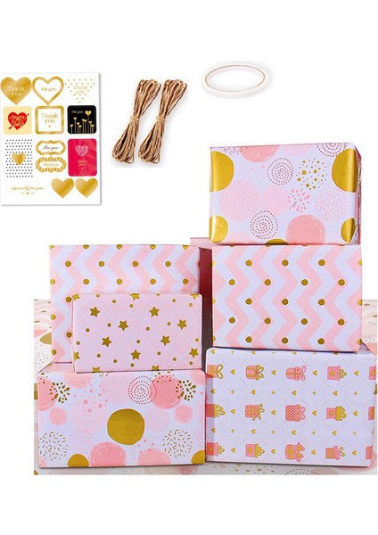 Pembe Altın Doğum Günü Hediyesi Paper Kızlar Parti, Düğün, Sevgililer Günü Için Katlanmış Çarşaflar, Tüm Durumlar (Yurt Dışından)