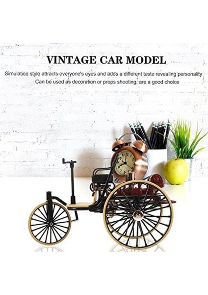 Vintage Araba Model Araba Dekor Masaüstü Pratik El Sanatları Dekorasyon Ofisi Klasik Arabalar Alaşım Süslemeleri (Yurt Dışından) fiyatları