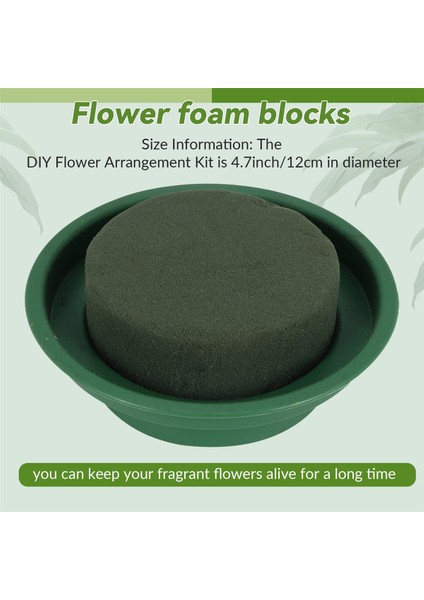 8 Paket Çiçek Köpük Yuvarlak Kaseler Diy Çiçek Aranjman Kiti Yeşil Yuvarlak Islak Çiçek Köpük Bloklar Düğün Dekoru Için (Yurt Dışından) fırsatları