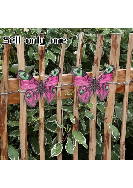 Açık Duvar Dekoru Kelebek Dekorasyon Metal Kelebek Duvar Dekoru Çit Için Metal Duvar Ev Dekorasyonları Için Pembe (Yurt Dışından) modelleri