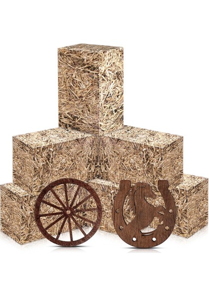 18PCS Batı Partisi Dekorasyonları Çiftlik Doğum Günü Bebek Duşu Düğün Masa Dekorasyon Malzemeleri (Yurt Dışından)