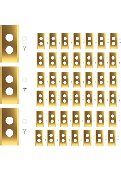 45 Pcs Yedek Bıçak Mammotion Luba &amp; Yuka Tüm Serisi Titanyum Yedek Robotik Çim Makinesi Bıçakları Altın (Yurt Dışından)