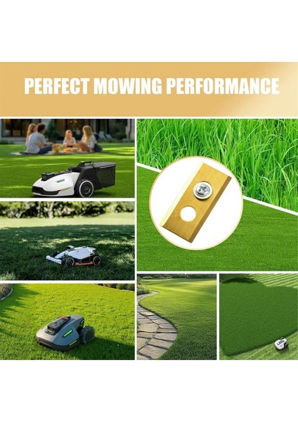 45 Pcs Yedek Bıçak Mammotion Luba &amp; Yuka Tüm Serisi Titanyum Yedek Robotik Çim Makinesi Bıçakları Altın (Yurt Dışından) modelleri