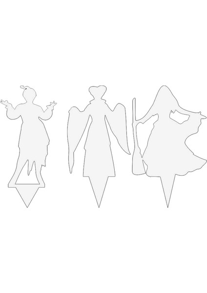 3pcs Demir Art Stakes Cadılar Için Set Cadılar Bayramı Dekorasyonları Açık Korkunç Aile Ev Ön Bahçesi Işaret (Yurt Dışından)