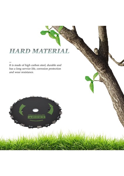 9 Inç Zincir Testere Diş Biçme Bıçağı 20 Diş Testere Fırçası Kesici Çimen Gaz Elektrik Düzeltici Bahçesi (B) (Yurt Dışından) fırsatları