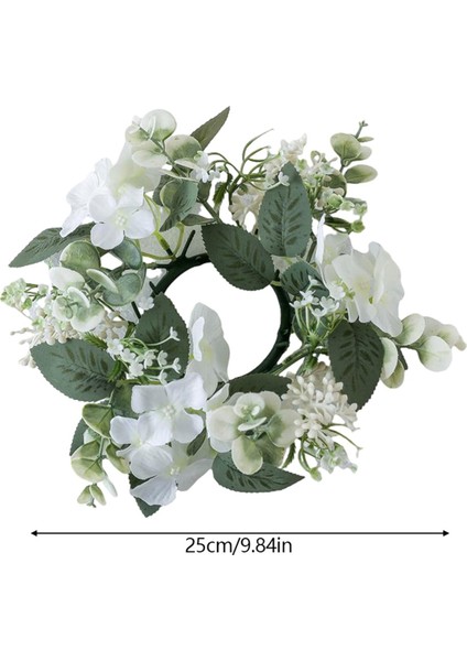 Düğün Şamdan Çelenk Yapay Çiçek Bitkileri Mum Aromaterapi Yüzük Tutucu Masa Merkez Parçası Dekorasyon Mor (Yurt Dışından) modelleri