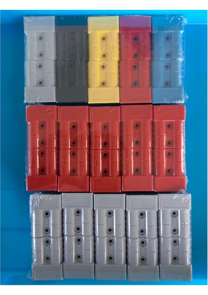 10PCS Anderson Tarzı Fiş Konektörü 50A Anderson Tutamaç Forklift Pil Şarjı Hızlı Konektörler Kiti Kırmızı (Yurt Dışından) fiyatları