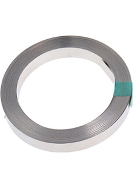 1 Rulo 10 Metre Nikel Kaplamalı Çelik Şerit, Pil ve Nokta Kaynağı Için Plaka Çelik Bandı, 15X0.15MM (Wxt) (Yurt Dışından)