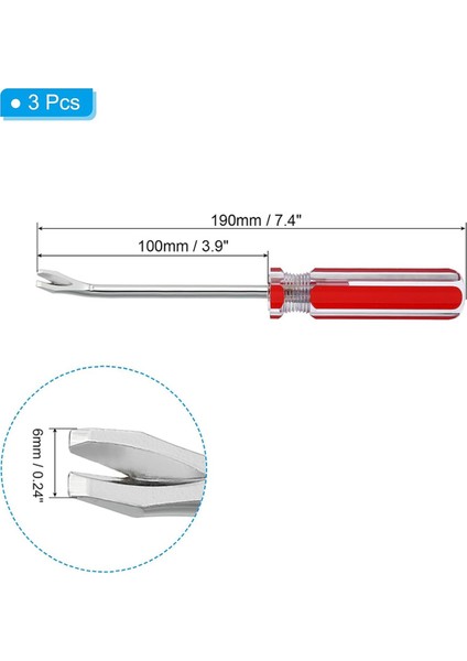 Döşeme Zımba Çıkartma, 3pcs 4inch V Kavisli Yapı Elyaf Çekme Çekme Çivi Çivi Tabbi (Yurt Dışından) modelleri