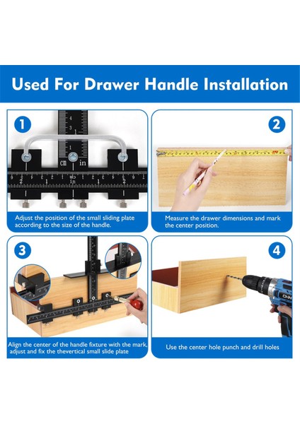 Alüminyum Dolap Donanım Jig, Punch Locator Matkap Kılavuzu, Ahşap Sondaj Doweling Kılavuzu Kulp Düğmelerinin Montajı Için (Yurt Dışından) indirimleri