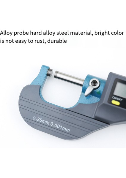 Dijital Mikrometre, Profesyonel Inç/metrik Ölçüm Araçları 0.00005INCH/0.001MM Çözünürlük Kalınlık Göstergesi (Yurt Dışından) modelleri