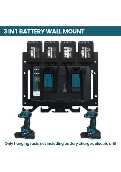 Makita 4 Piller Için Araç Odası Şarj Cihazı 14.4V/18V DC18RD DC18RC Şarj Cihazı Duvar Montajı (Yurt Dışından) fiyatları