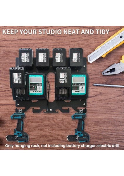 Makita 4 Piller Için Araç Odası Şarj Cihazı 14.4V/18V DC18RD DC18RC Şarj Cihazı Duvar Montajı (Yurt Dışından) fırsatları