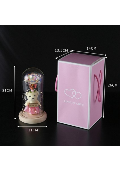 Galaxy Rose Çiçek Hediyesi, Kristal Rose&#39;da LED Işık Ipi ile Cam Dome Infinity Rose Kadınlar Için Eşsiz Hediyeler (Yurt Dışından) indirimleri