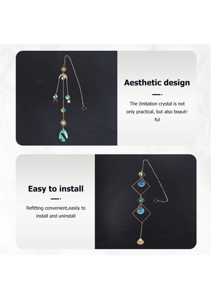 6pieces Renkli Kristaller Suncatcher Pencere Bahçesi Için Zincir Kolye Süslü Kristal Toplar (Yurt Dışından) modelleri