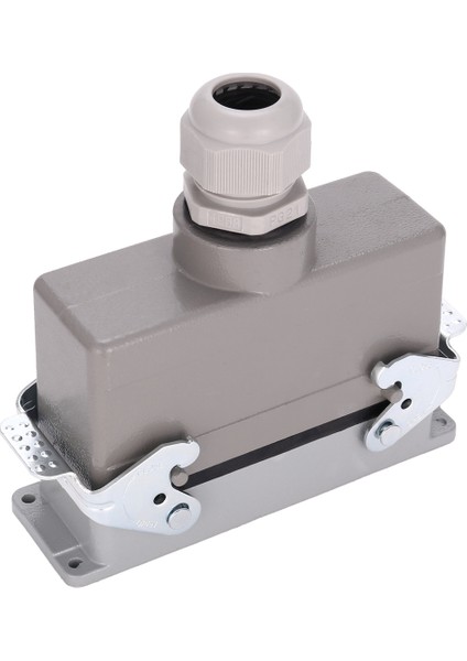 Dikdörtgen H24B-HE-024-1 Ağır Hizmet Konektörleri Güç 24 Pin Çekirdek Çizgisi 16A 500V Vidalı Ayaklar Havacılık Fiş Soketi, 139X43X72MM (Yurt Dışından)