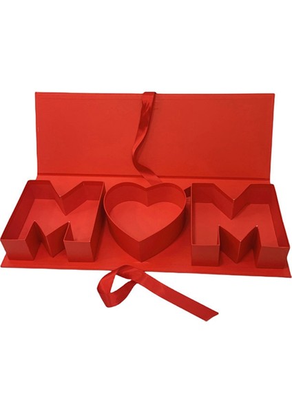 Anneler Günü Çiçek Kutusu Boş Çiçek Hediye Kutusu Doldurulabilir Ambalaj Karton Anne Şeklinde Hediye Kutusu Çiçek Anneler Günü, D (Yurt Dışından)